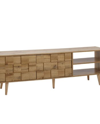Elegant Tv-bord   Massivt Sheesham-træ Med To Låger  160x51x40 Cm