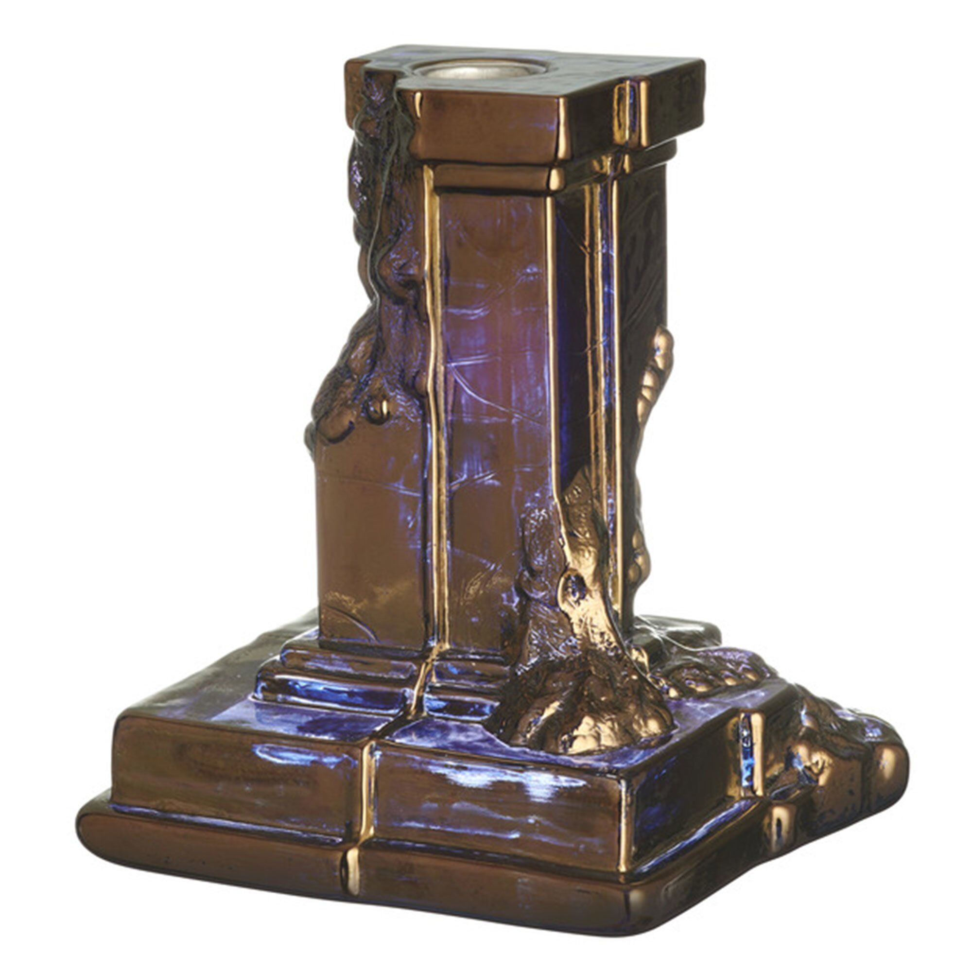 Kosta Boda Rocky Baroque Lysestage 150 Mm Glossy Glaze