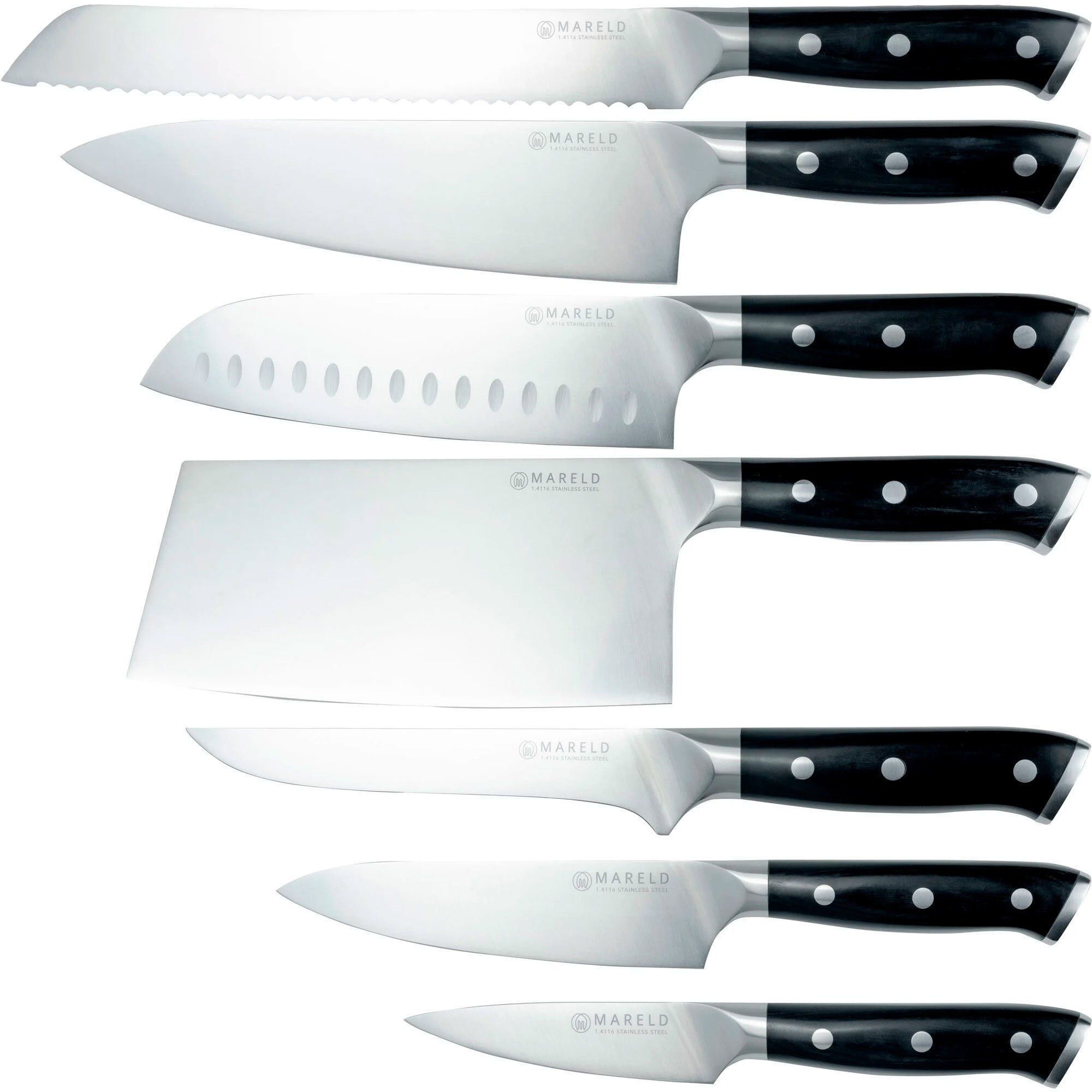 Mareld Knivsæt Knive Sort