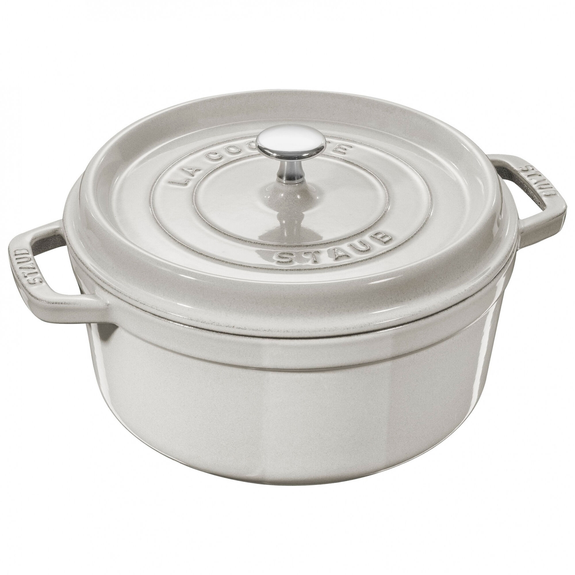 Staub La Cocotte Rund Støbejernsgryde 22 Cm          White Truffle